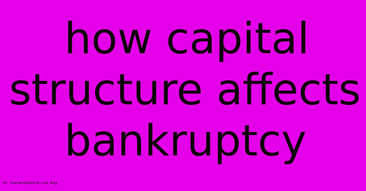 How Capital Structure Affects Bankruptcy