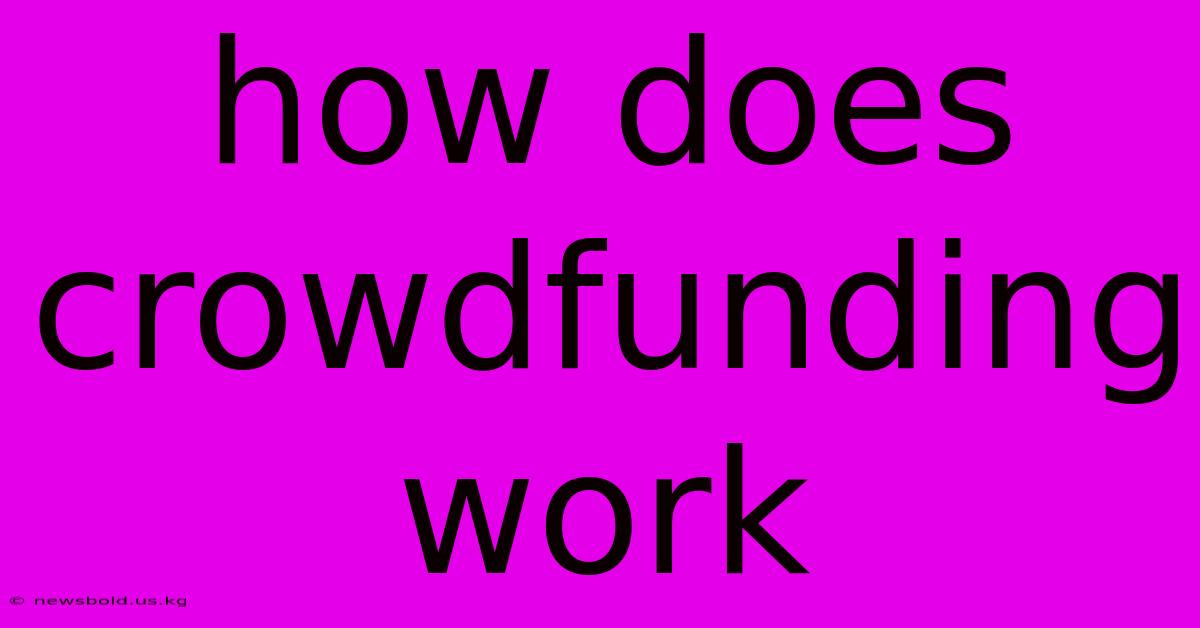 How Does Crowdfunding Work