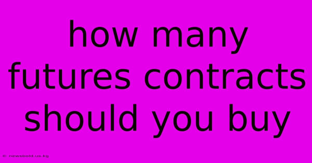 How Many Futures Contracts Should You Buy