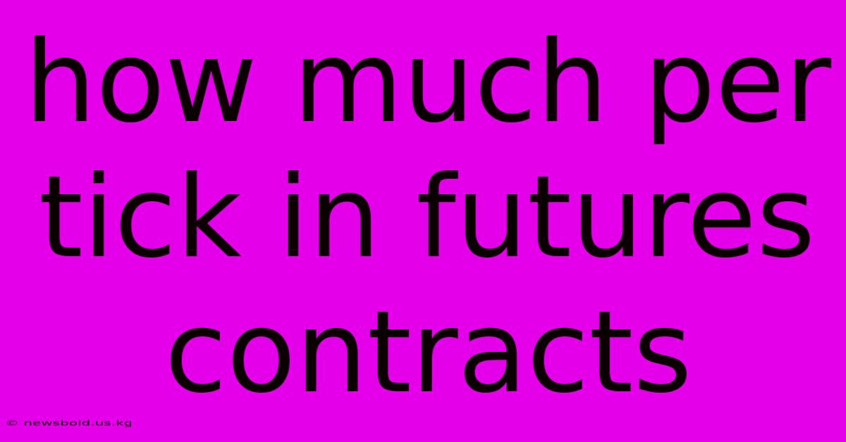 How Much Per Tick In Futures Contracts