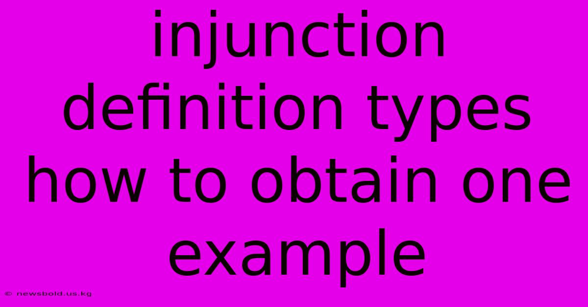 Injunction Definition Types How To Obtain One Example