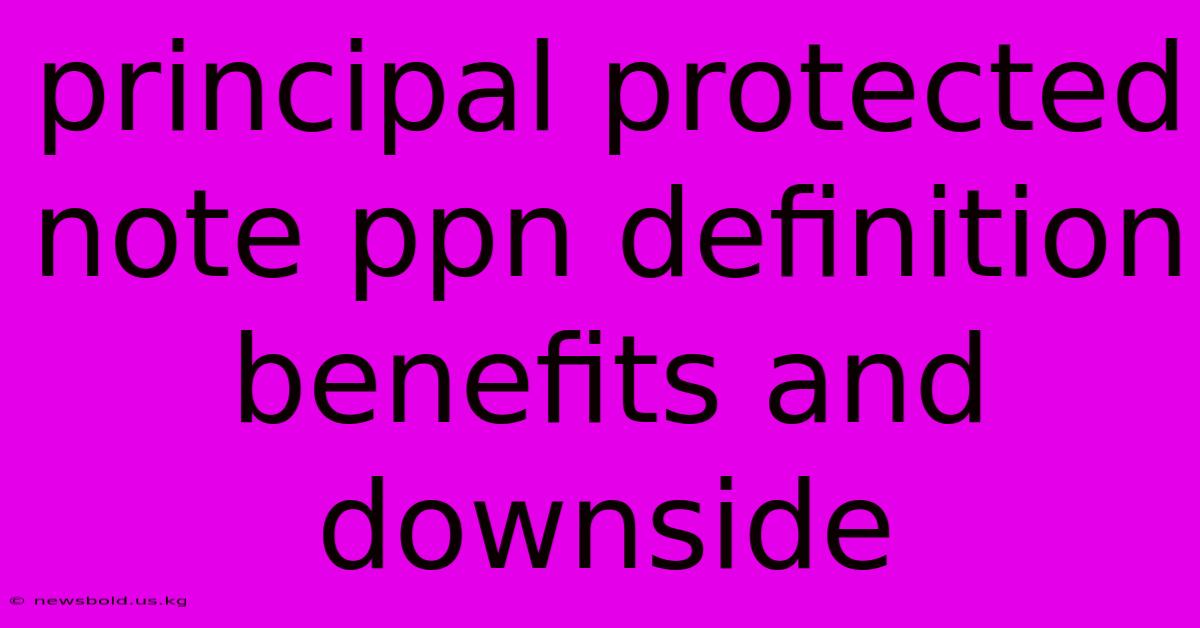 Principal Protected Note Ppn Definition Benefits And Downside