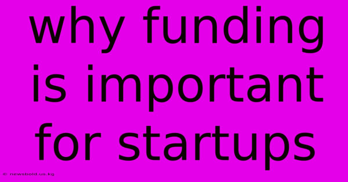 Why Funding Is Important For Startups